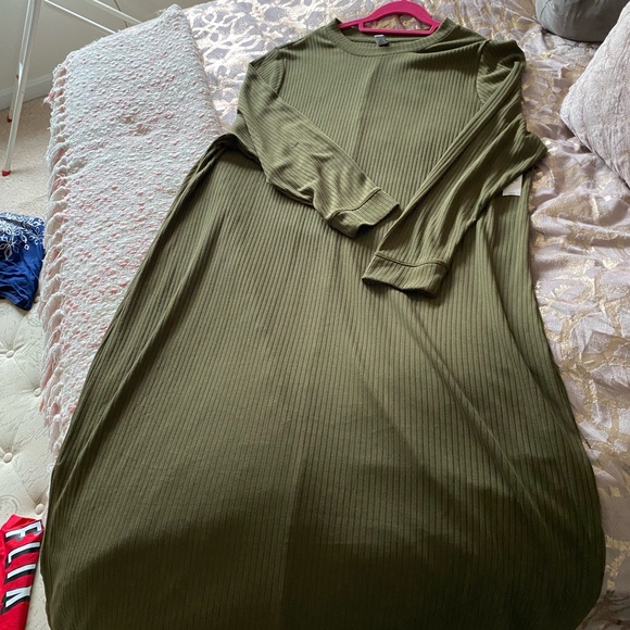 Rib-Knit Maxi Shift Dress for Women. - Picture 5 of 7